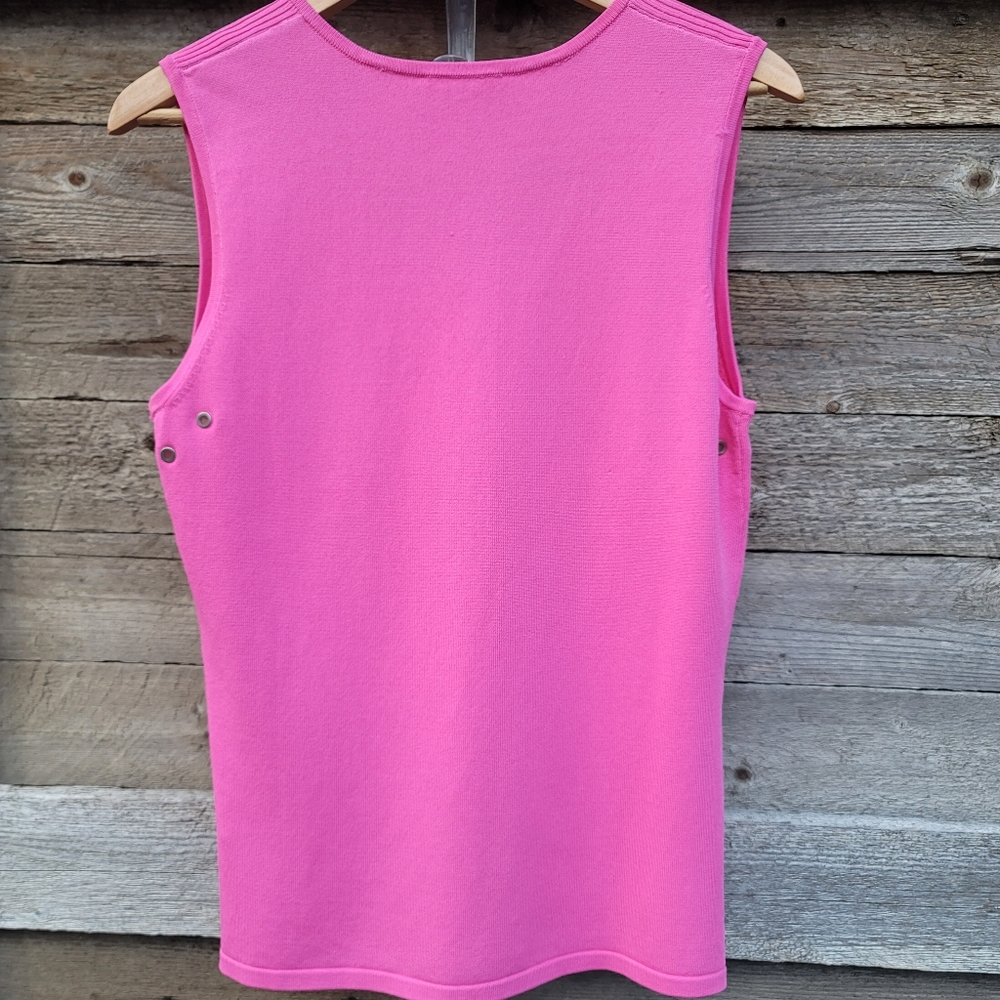 Reba Raspberry Sleeveless Vneck - Picture 2 of 4